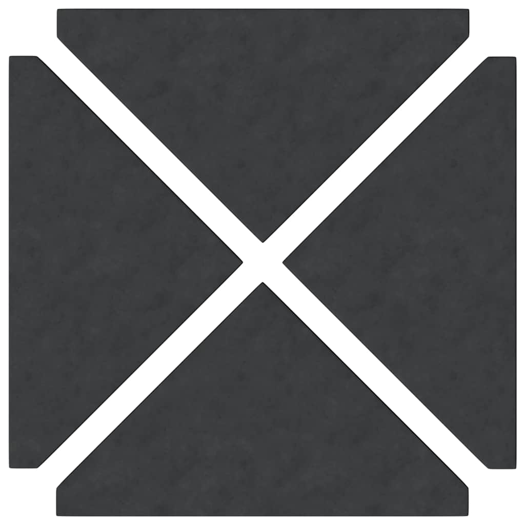 Πλάκες βαρών ομπρέλας 4 τεμάχια Μαύρος γρανίτης τριγωνικός 14kg - Pakobazaar