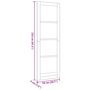 Εσωτερική Πόρτα ORKDAL Καφέ 78 x 232 cm