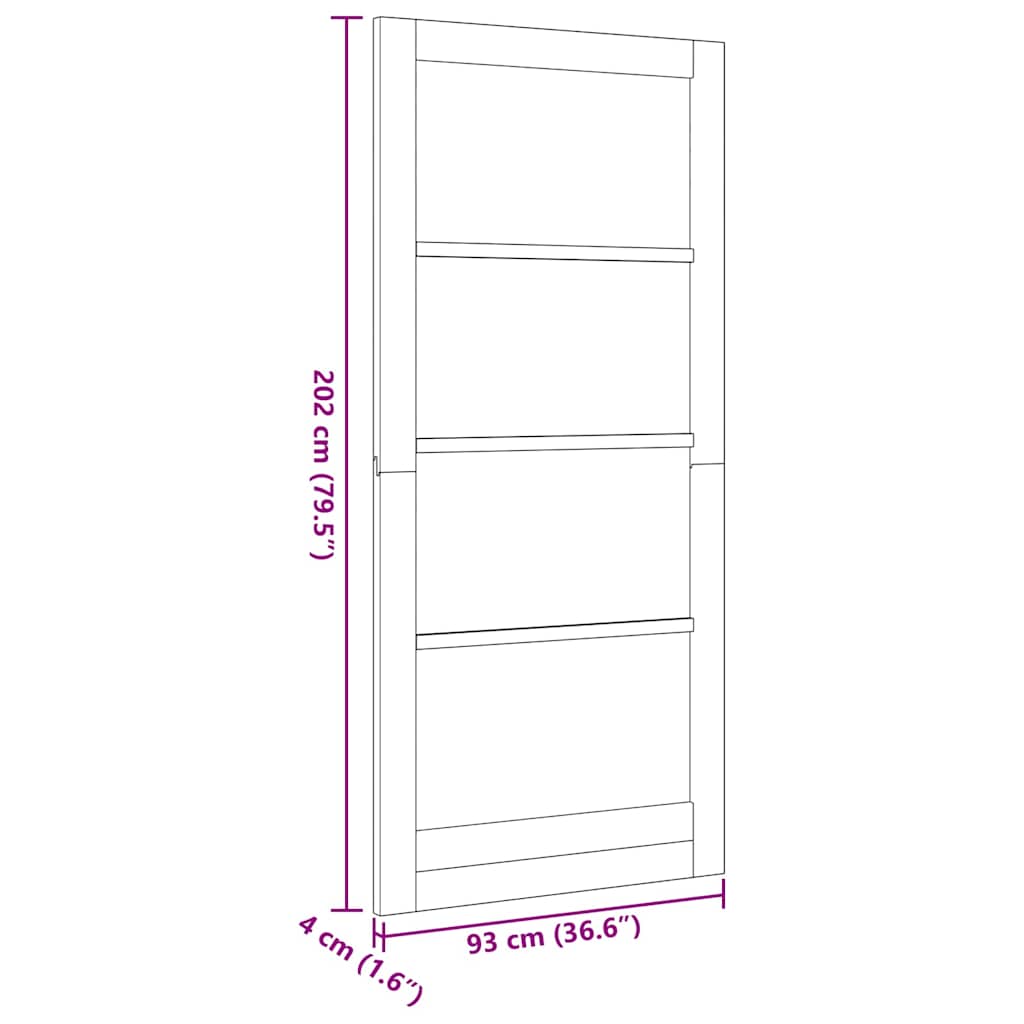 Εσωτερική Πόρτα ORKDAL Λευκό Πρωτότυπο 93 x 202 cm - Pakobazaar