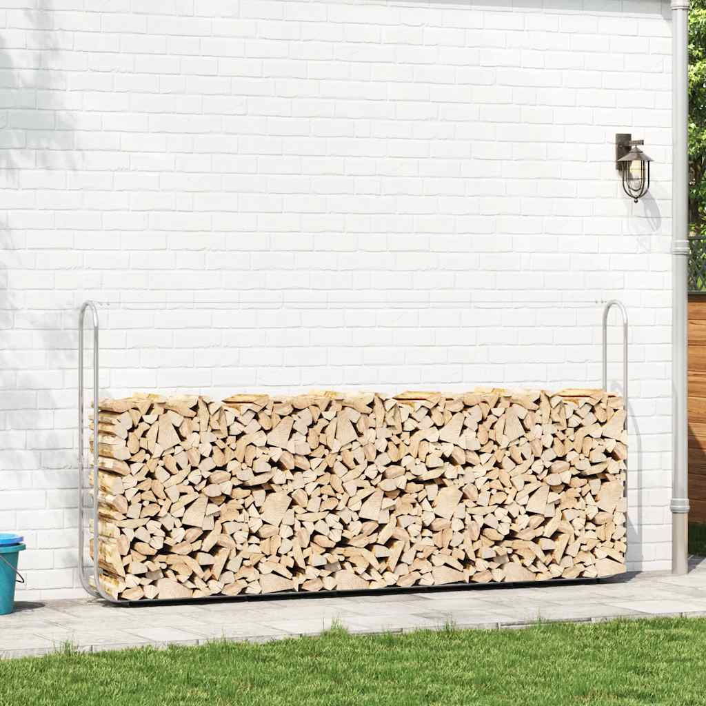 Ράφι Καυσόξυλων 300x25x150 εκ. Γαλβανιζέ Ατσάλι - Pakobazaar