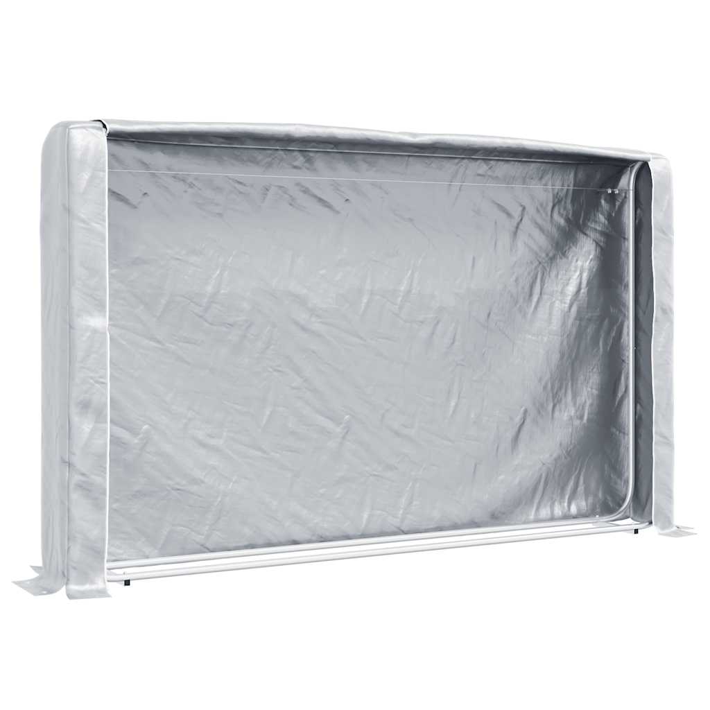 Ράφι για καυσόξυλα με κάλυμμα βροχής Γαλβανισμένος χάλυβας - Pakobazaar