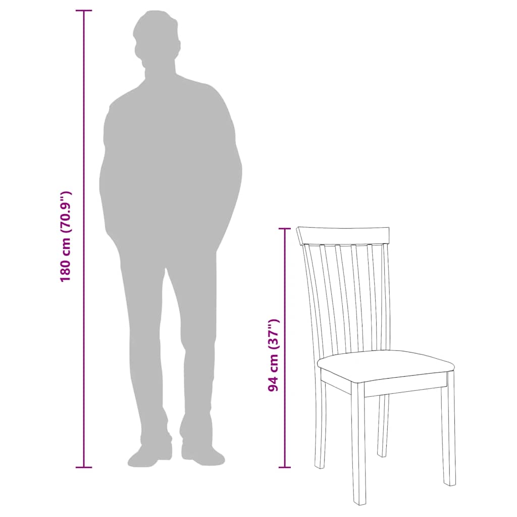 Καρέκλες τραπεζαρίας με μαξιλάρια 2 τεμάχια Λευκό μασίφ ξύλο - Pakobazaar