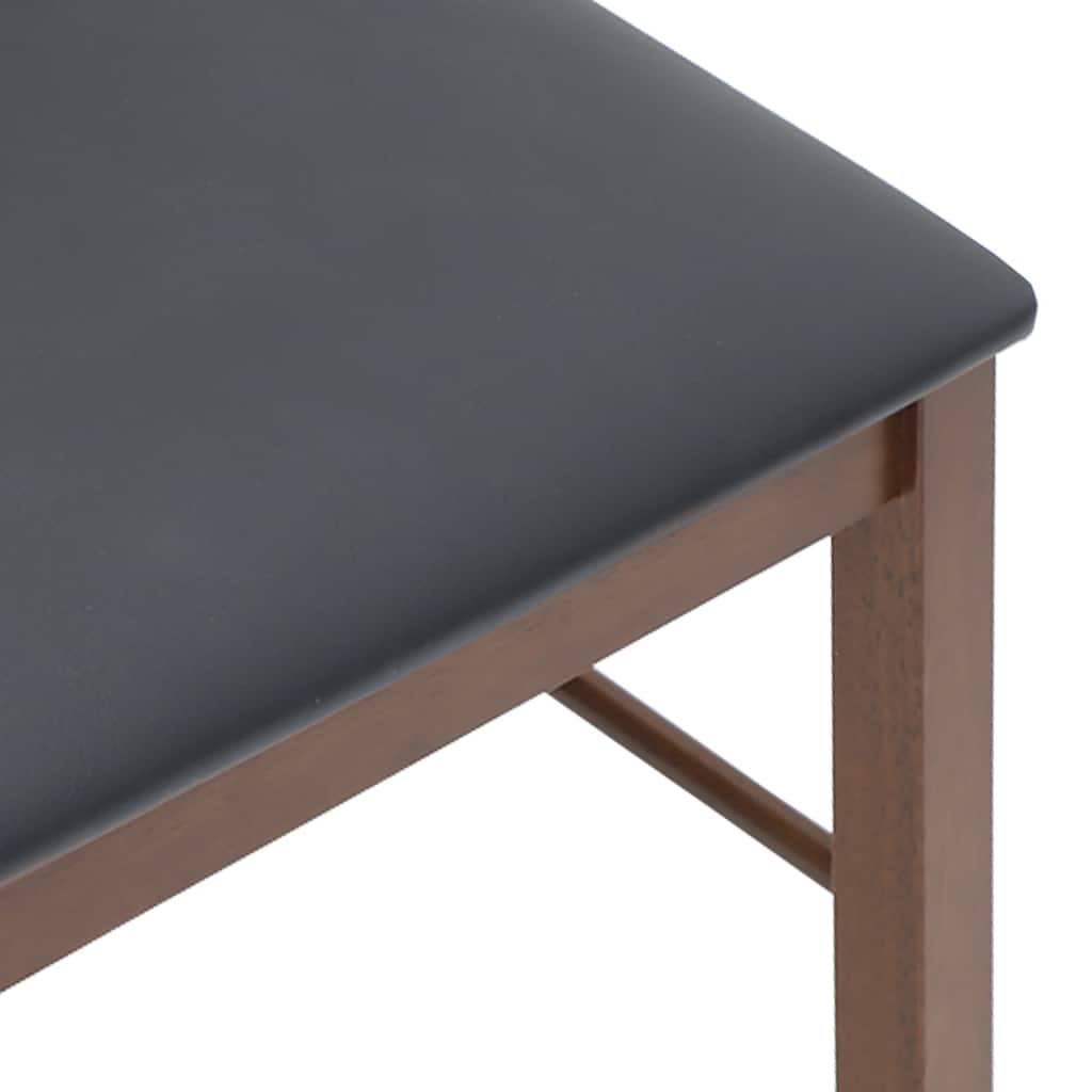 Καρέκλες τραπεζαρίας με μαξιλάρια 2 τεμάχια Καφέ μασίφ ξύλο - Pakobazaar