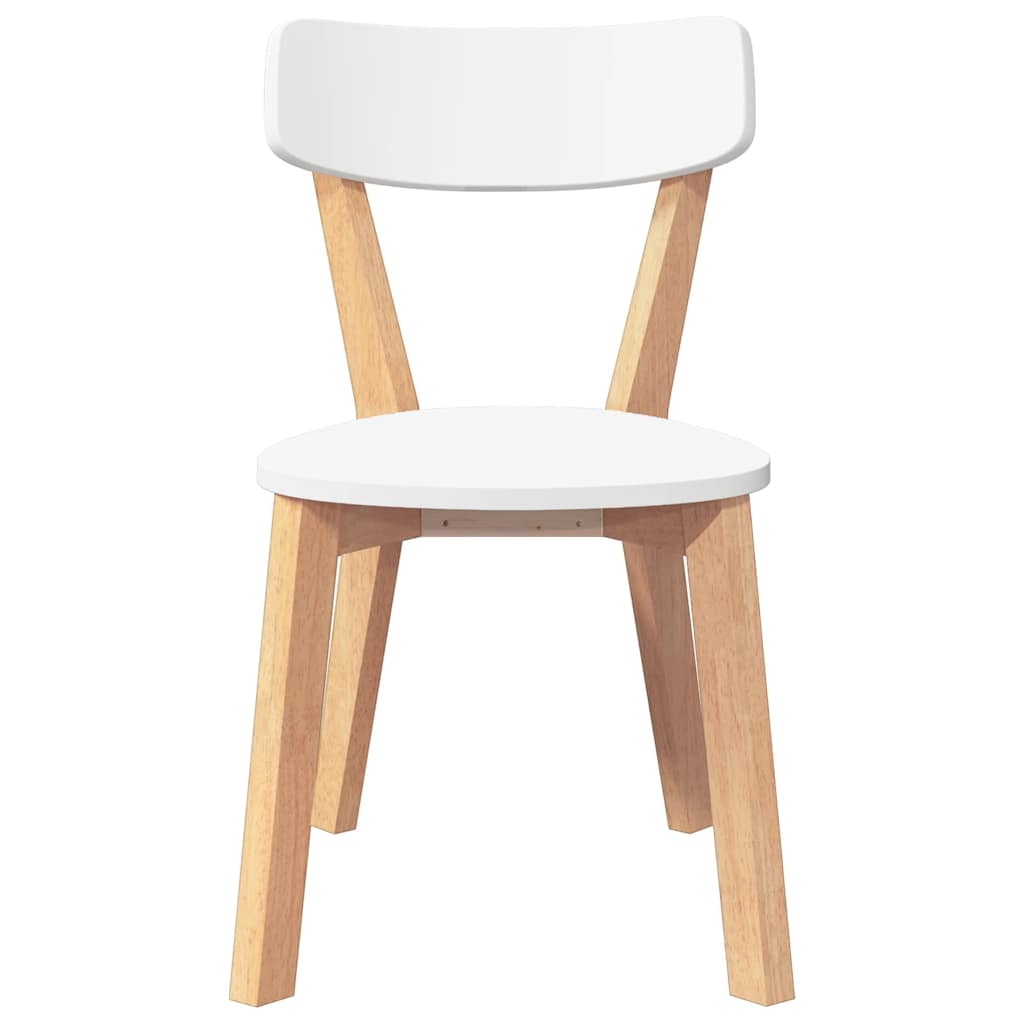 Καρέκλες τραπεζαρίας 2 τεμάχια από μασίφ ξύλο καουτσούκ - Pakobazaar