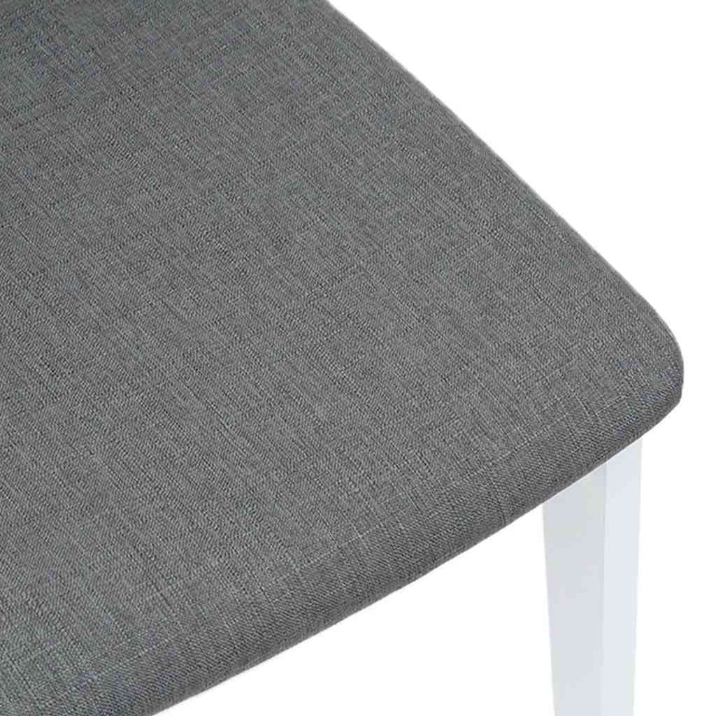 Καρέκλες τραπεζαρίας με μαξιλάρια 2 τεμάχια Λευκό μασίφ ξύλο - Pakobazaar