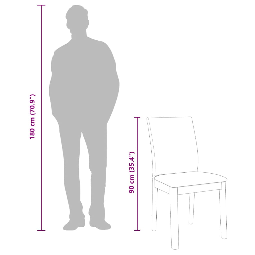 Καρέκλες τραπεζαρίας με μαξιλάρια 2 τεμάχια Καφέ μασίφ ξύλο - Pakobazaar