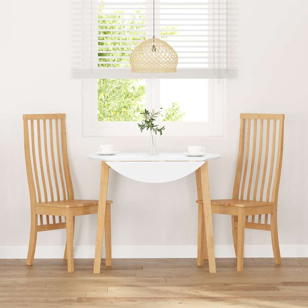 Καρέκλες τραπεζαρίας 2 τεμάχια από μασίφ ξύλο καουτσούκ - Pakobazaar