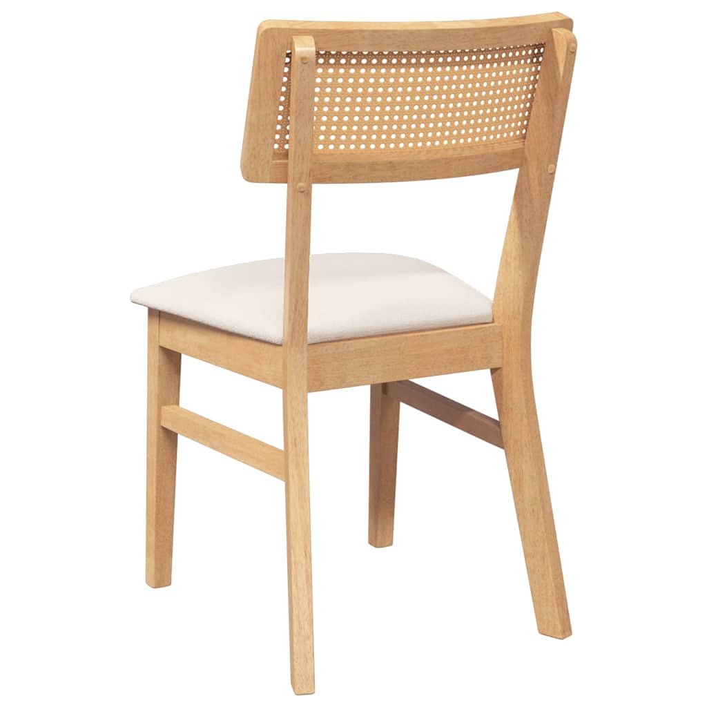 Καρέκλες τραπεζαρίας με μαξιλάρια 2 τεμάχια από μασίφ ξύλο - Pakobazaar