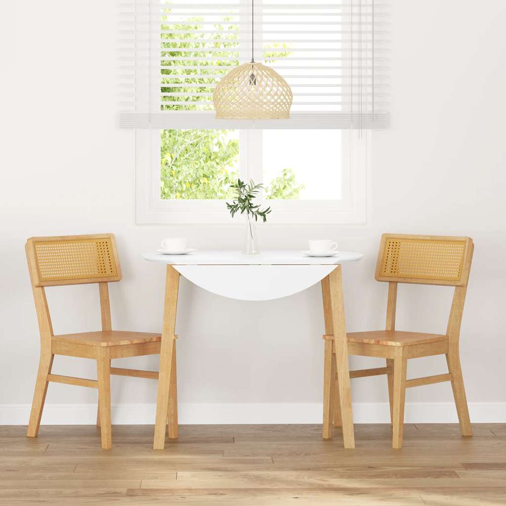 Καρέκλες τραπεζαρίας 2 τεμάχια από μασίφ ξύλο καουτσούκ - Pakobazaar