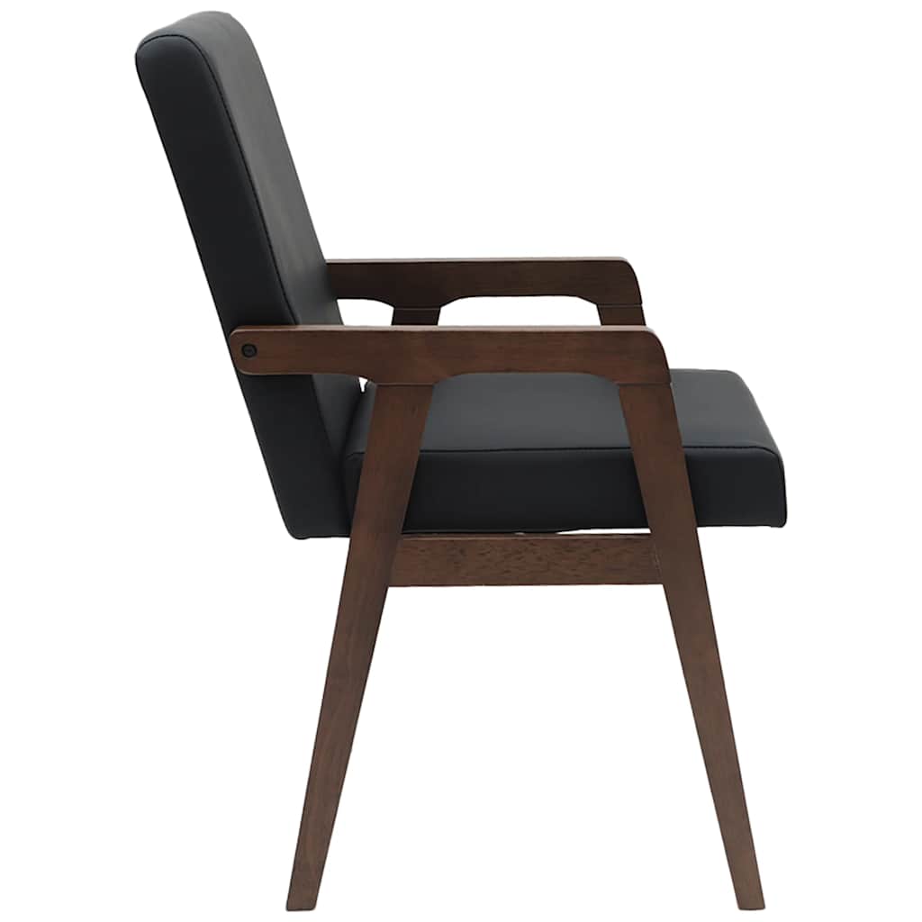 Καρέκλες Τραπεζαρίας με Μαξιλάρια 2 τεμ. Καφέ από Μασίφ Ξύλο Καουτσούκ - Pakobazaar