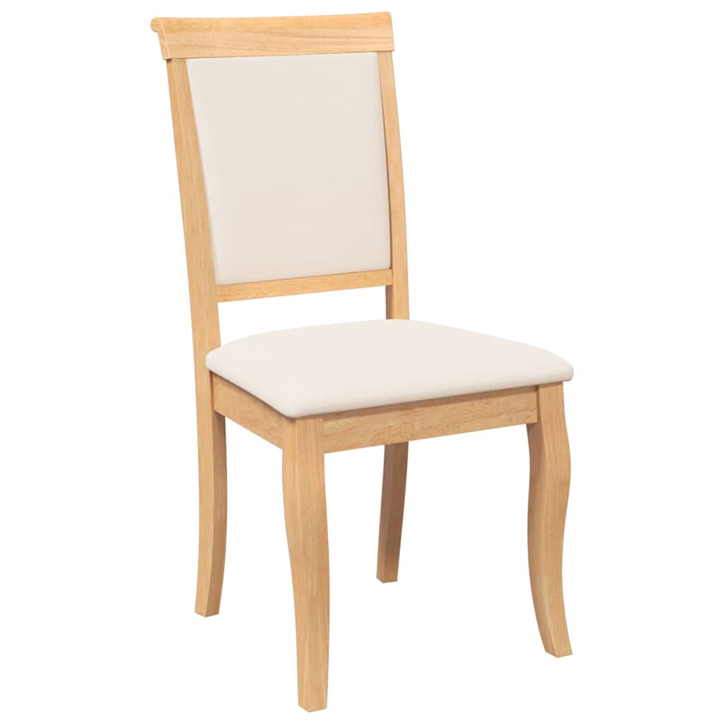 Καρέκλες τραπεζαρίας με μαξιλάρια 2 τεμ Φυσικό μασίφ ξύλο - Pakobazaar