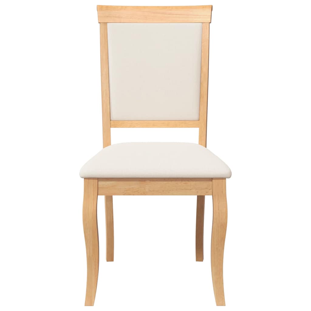 Καρέκλες τραπεζαρίας με μαξιλάρια 2 τεμ Φυσικό μασίφ ξύλο - Pakobazaar