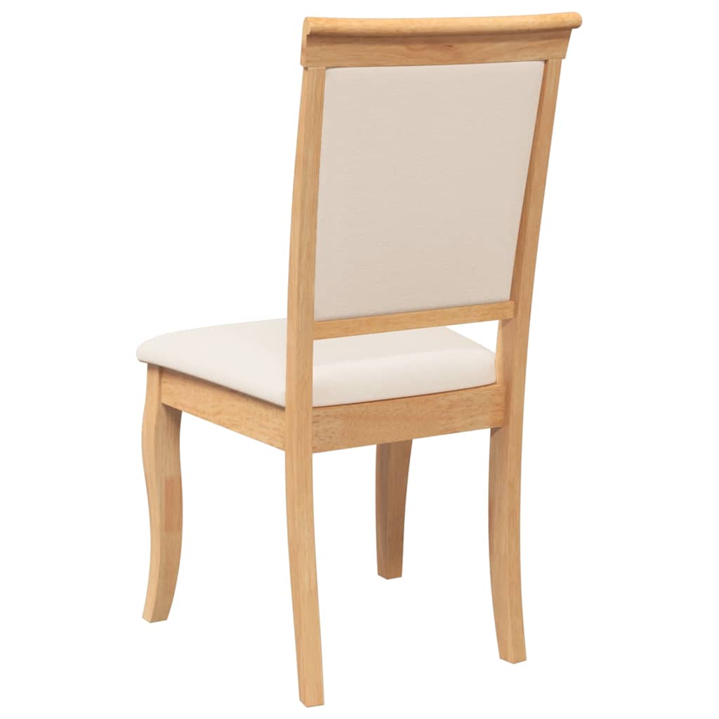 Καρέκλες τραπεζαρίας με μαξιλάρια 2 τεμ Φυσικό μασίφ ξύλο - Pakobazaar