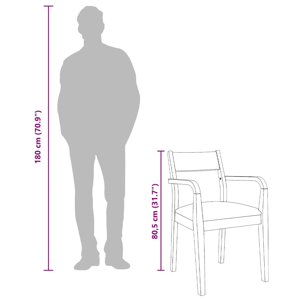 Καρέκλες τραπεζαρίας με μαξιλάρια 2 τεμάχια Λευκό μασίφ ξύλο