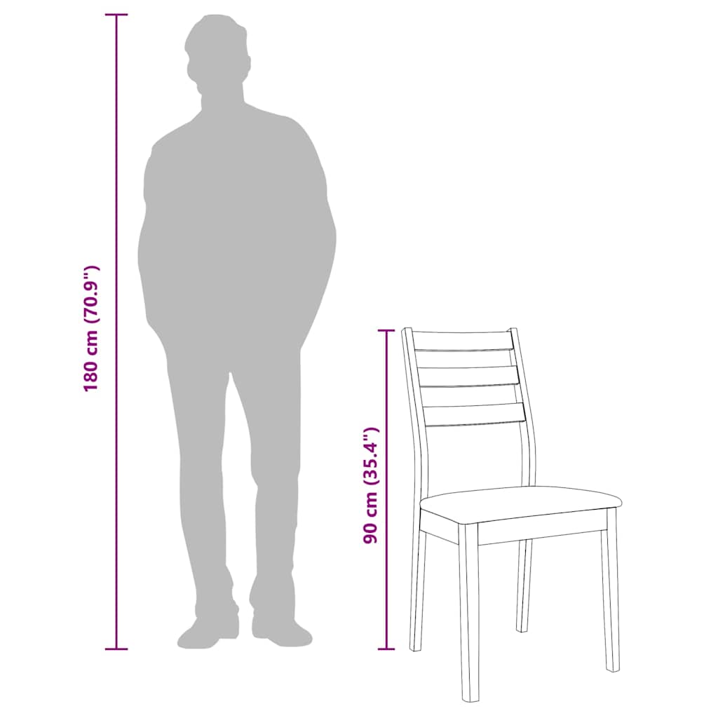 Καρέκλες τραπεζαρίας με μαξιλάρια 2 τεμάχια Λευκό μασίφ ξύλο - Pakobazaar