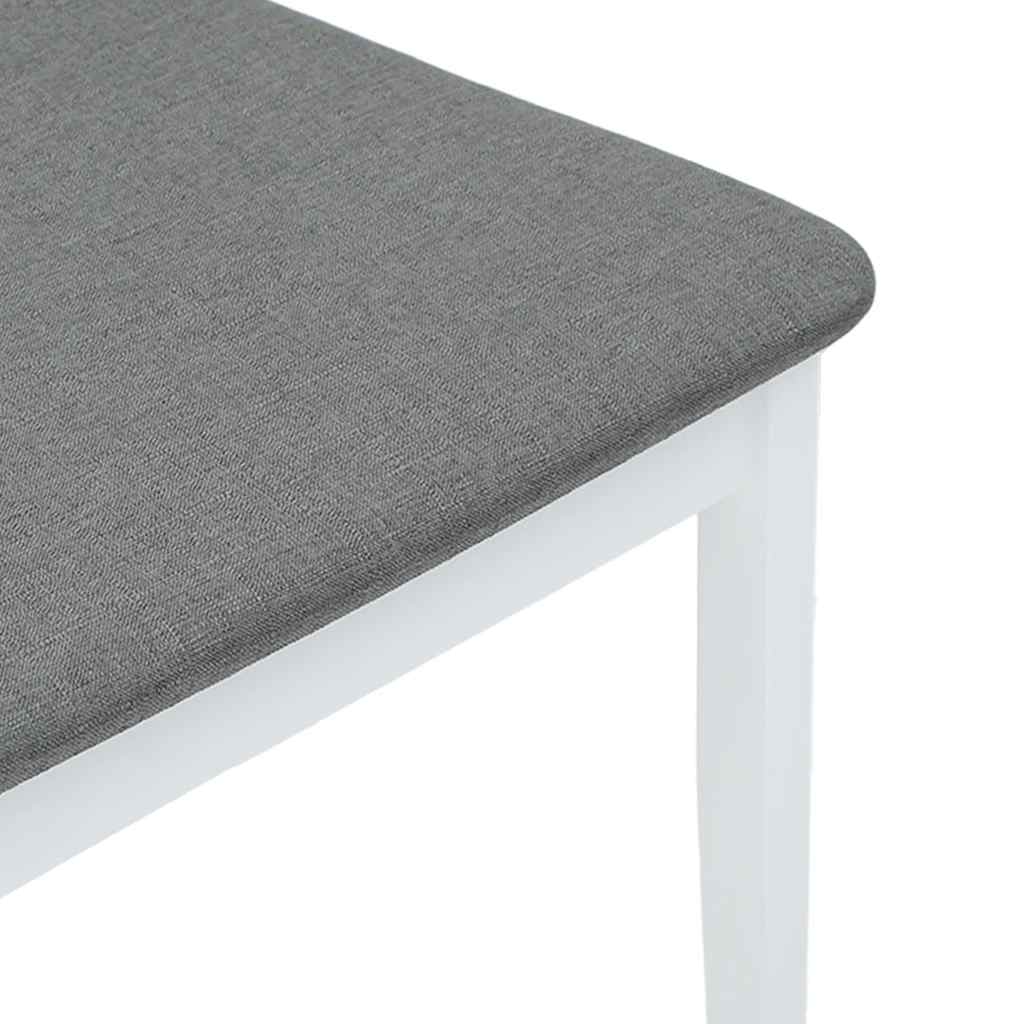 Καρέκλες τραπεζαρίας με μαξιλάρια 2 τεμάχια Λευκό μασίφ ξύλο - Pakobazaar