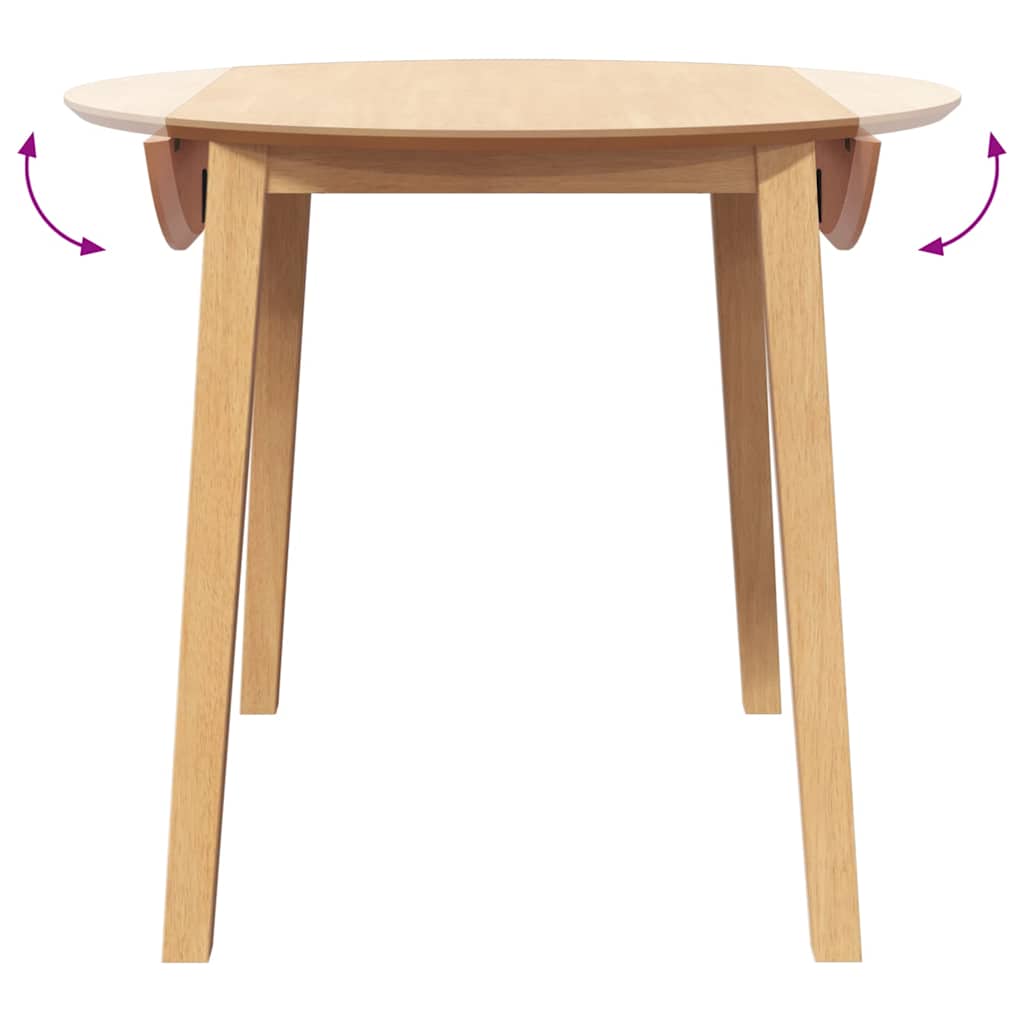 Τραπέζι τραπεζαρίας φυσικό μασίφ ξύλο καουτσούκ - Pakobazaar