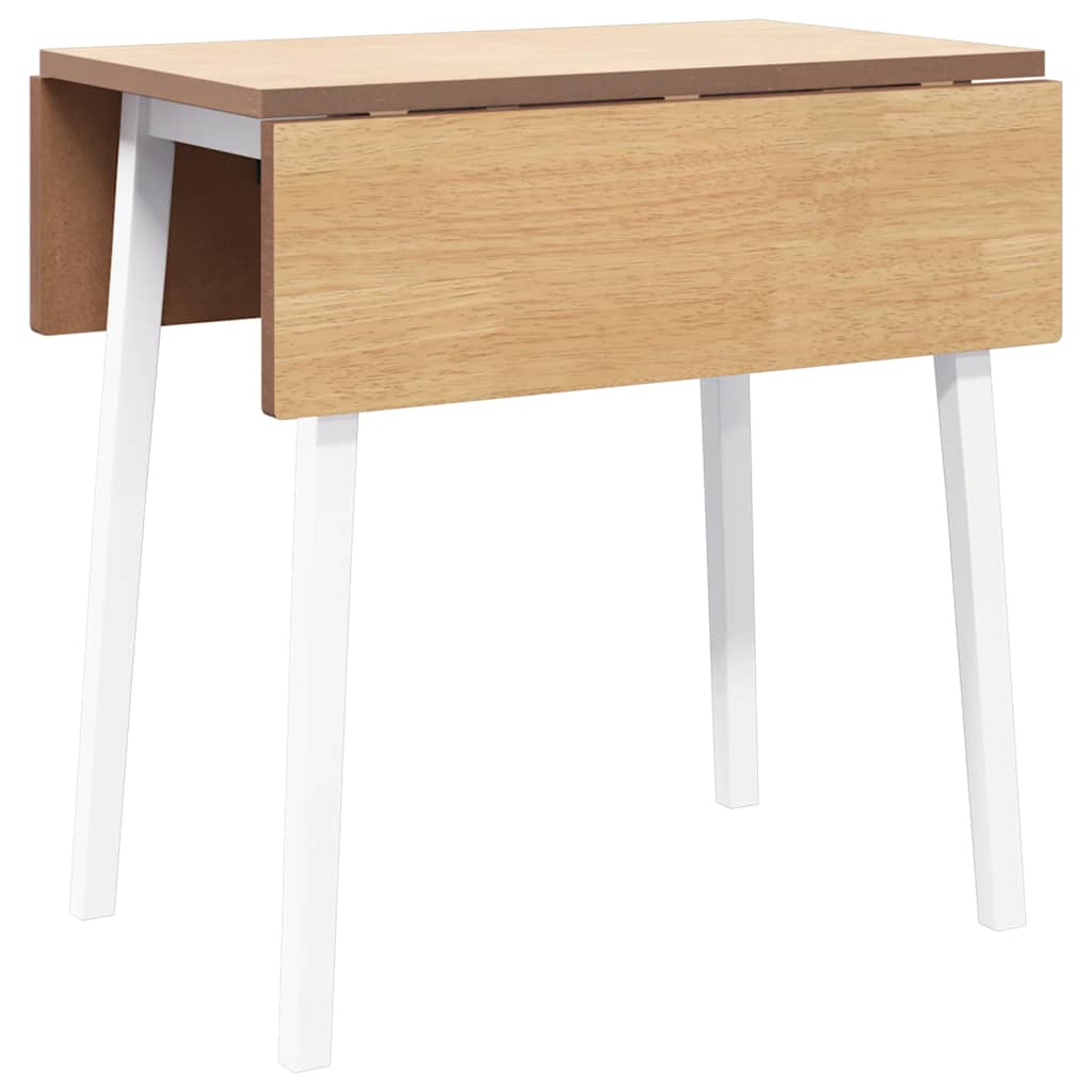 Τραπεζαρία Λευκό μασίφ ξύλο καουτσούκ