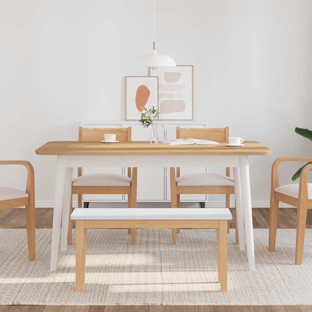 Πάγκος  90 cm από μασίφ ξύλο καουτσούκ - Pakobazaar