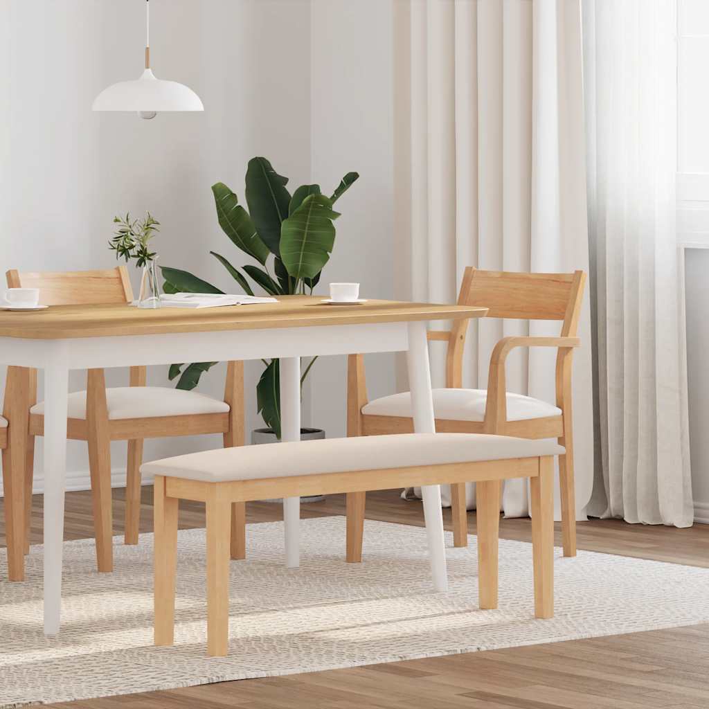 Πάγκος  110 cm μασίφ ξύλο καουτσούκ - Pakobazaar