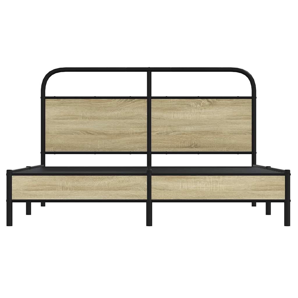 Πλαίσιο Κρεβατιού Χωρ. Στρώμα Sonoma Δρυς 150x200εκ. Επ. Ξύλο