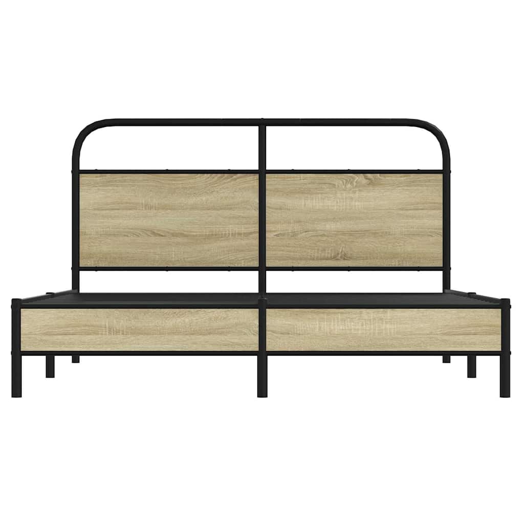 Πλαίσιο Κρεβατιού Χωρ. Στρώμα Sonoma Δρυς 160x200 εκ. Επ. Ξύλο - Pakobazaar