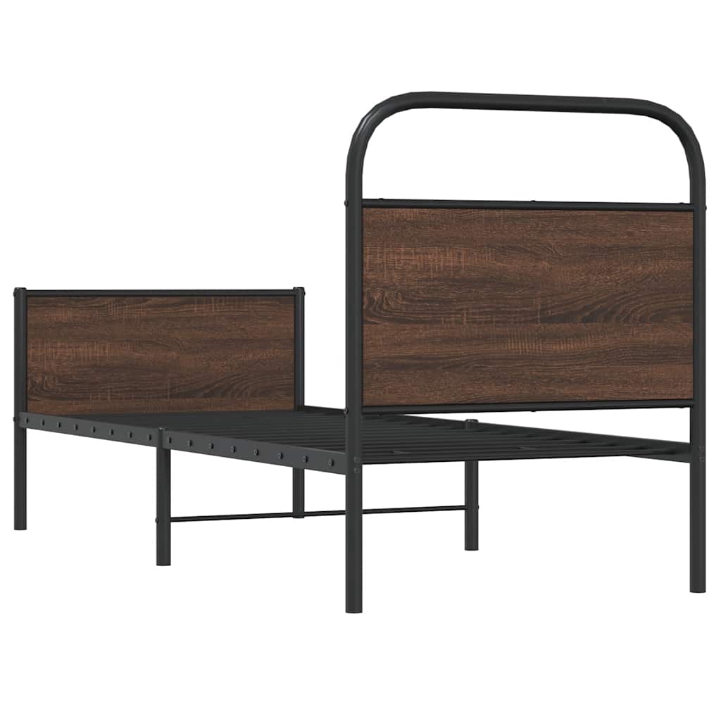 Πλαίσιο Κρεβατιού Χωρ. Στρώμα Καφέ Δρυς 80x200εκ Επεξ. Ξύλο - Pakobazaar