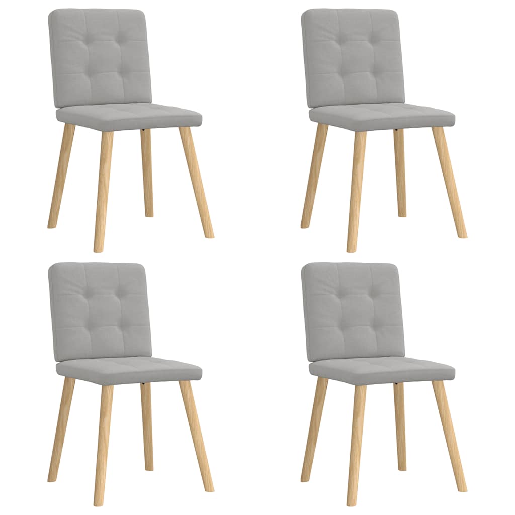 Καρέκλες τραπεζαρίας 4 τεμ Cloud Grey Fabric