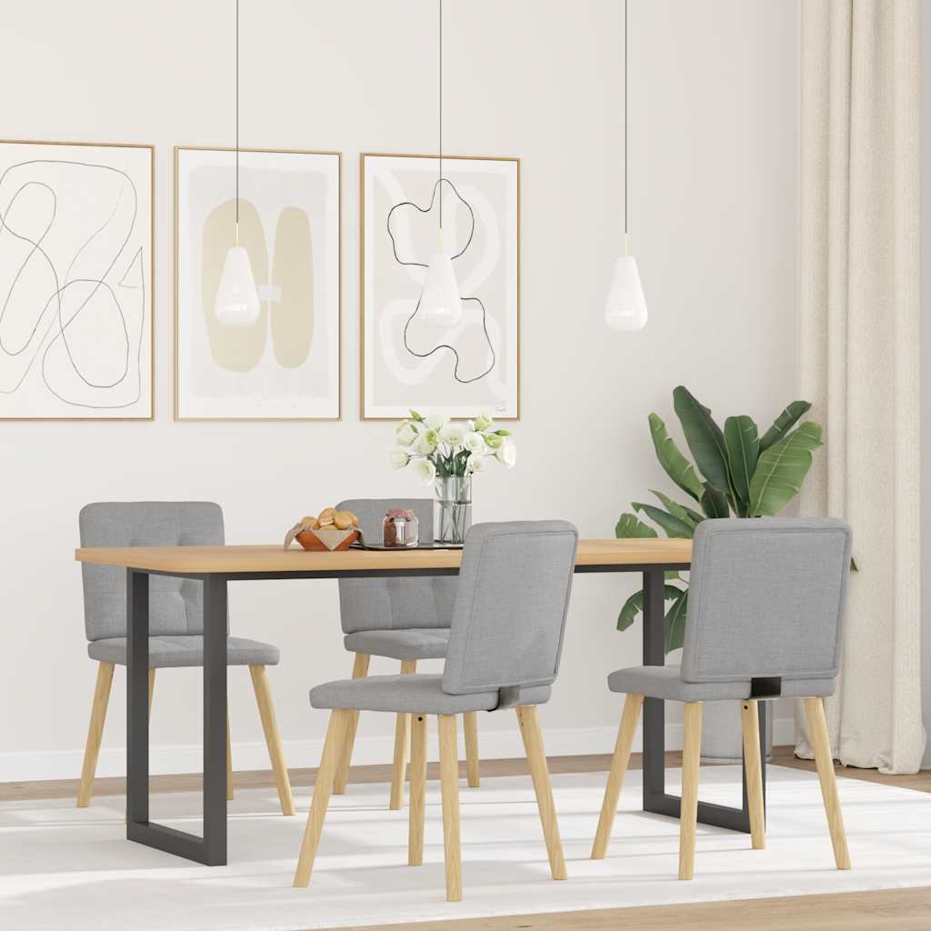 Καρέκλες τραπεζαρίας 4 τεμ Cloud Grey Fabric