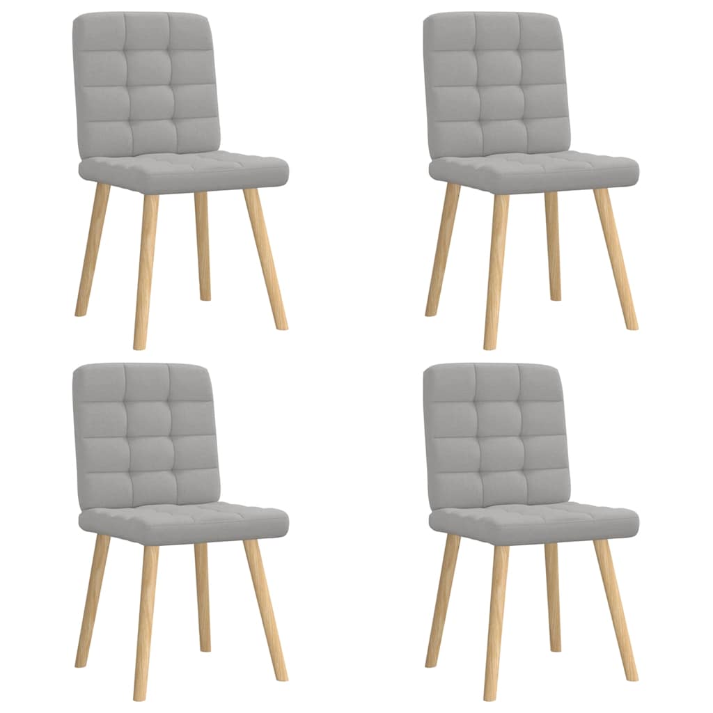 Καρέκλες τραπεζαρίας 4 τεμ Cloud Grey Fabric
