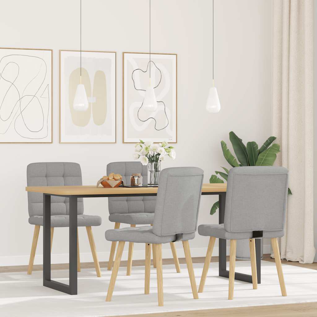 Καρέκλες τραπεζαρίας 4 τεμ Cloud Grey Fabric
