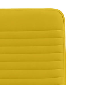 Καρέκλες Τραπεζαρίας 4 τεμ. Κίτρινες Βελούδινες