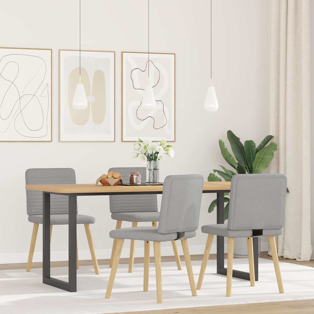 Καρέκλες τραπεζαρίας 4 τεμ Cloud Grey Fabric
