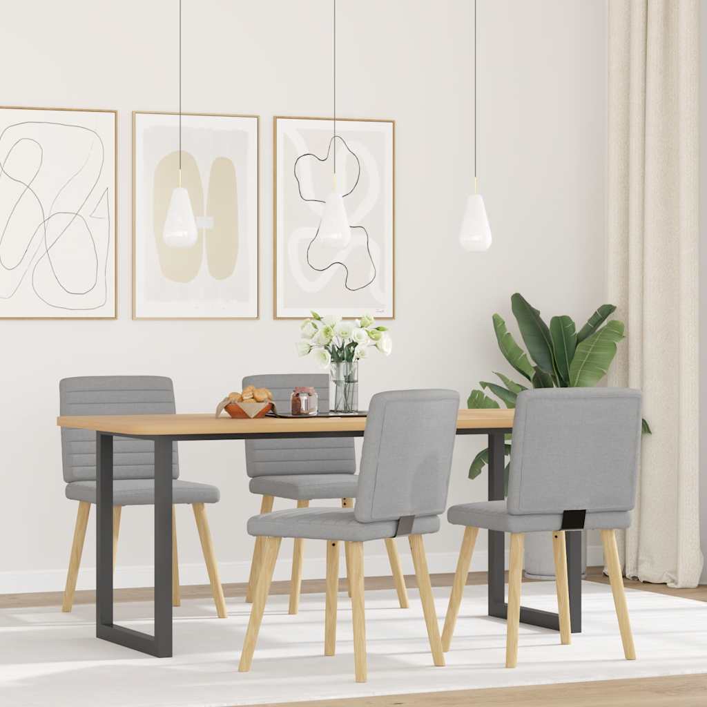 Καρέκλες τραπεζαρίας 4 τεμ Cloud Grey Fabric