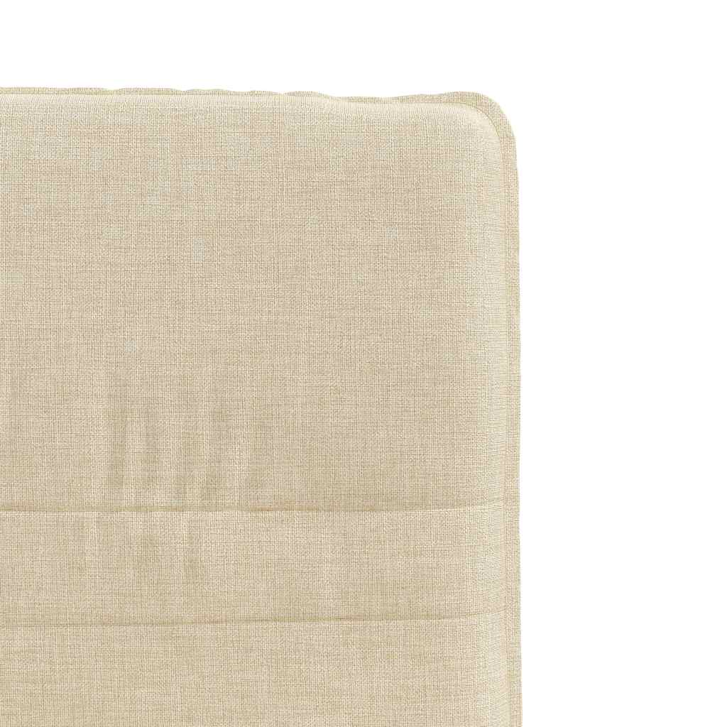 Καρέκλες Τραπεζαρίας 4 τεμ. Κρεμ Υφασμάτινες