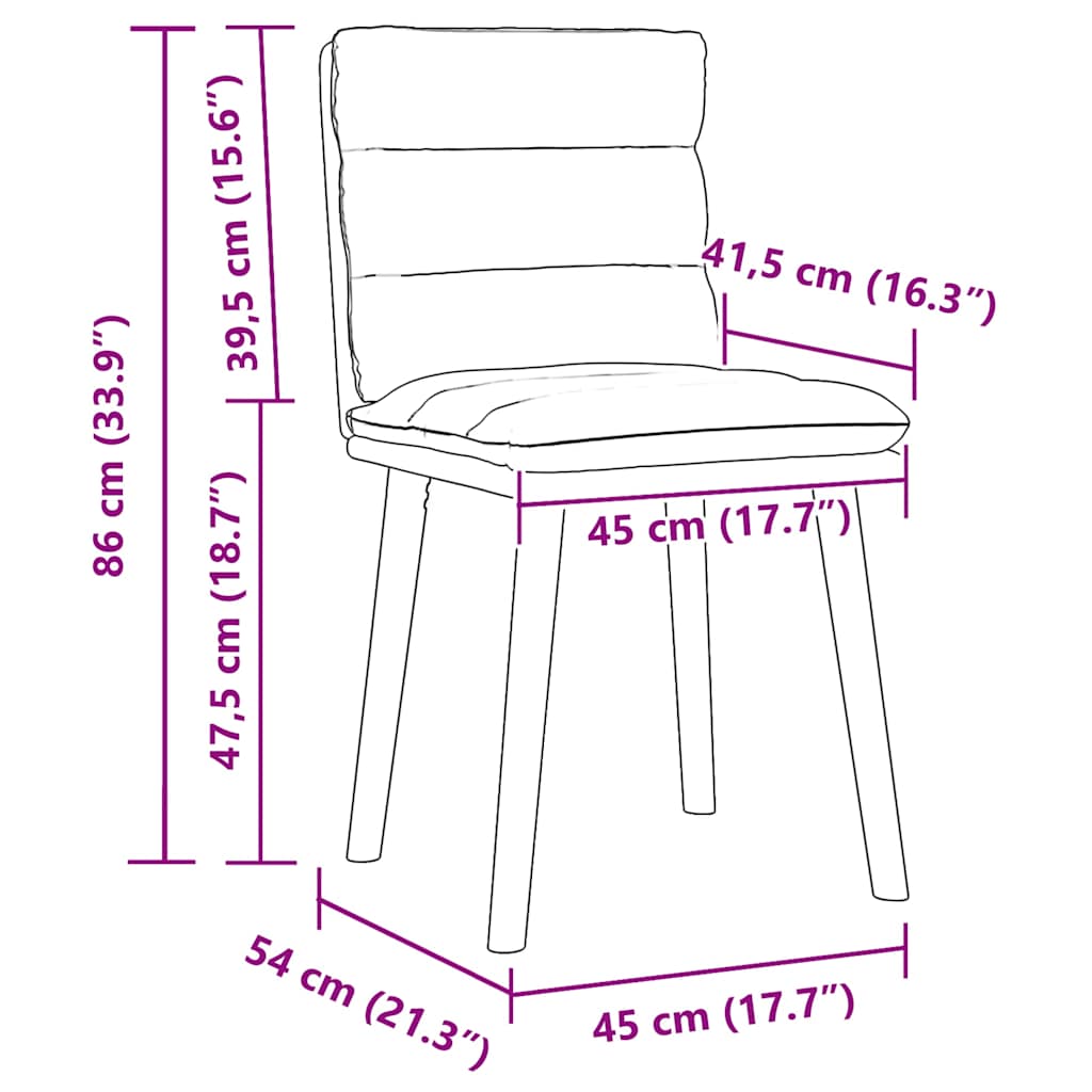 Καρέκλες Τραπεζαρίας 4 τεμ Σκούρο Γκρι Υφασμάτινες