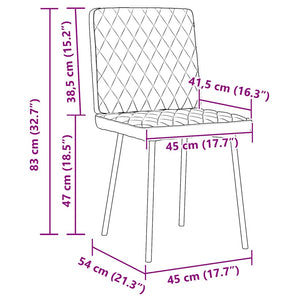 Καρέκλες Τραπεζαρίας 6 τεμ. Κίτρινες Βελούδινες