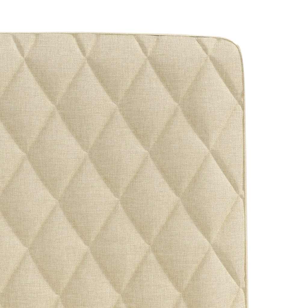 Καρέκλες Τραπεζαρίας 6 τεμ. Κρεμ Υφασμάτινες