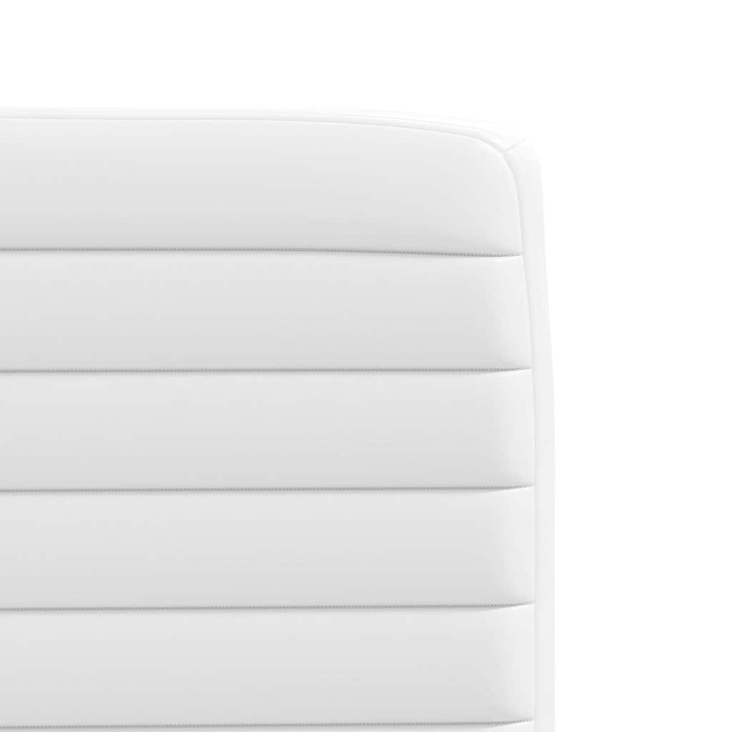 Καρέκλες Τραπεζαρίας 6 τεμ. Λευκές από Δερματίνη