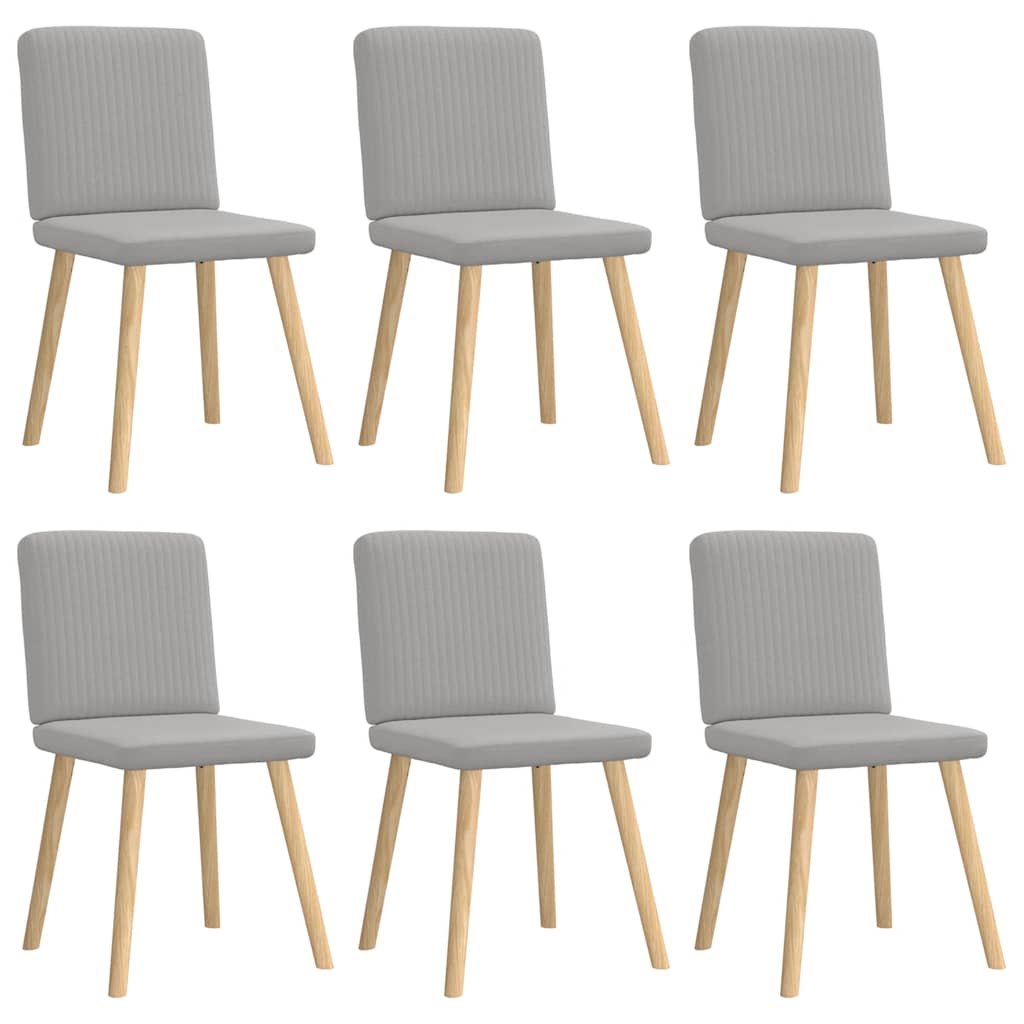 Καρέκλες τραπεζαρίας 6 τεμ Cloud Grey Fabric