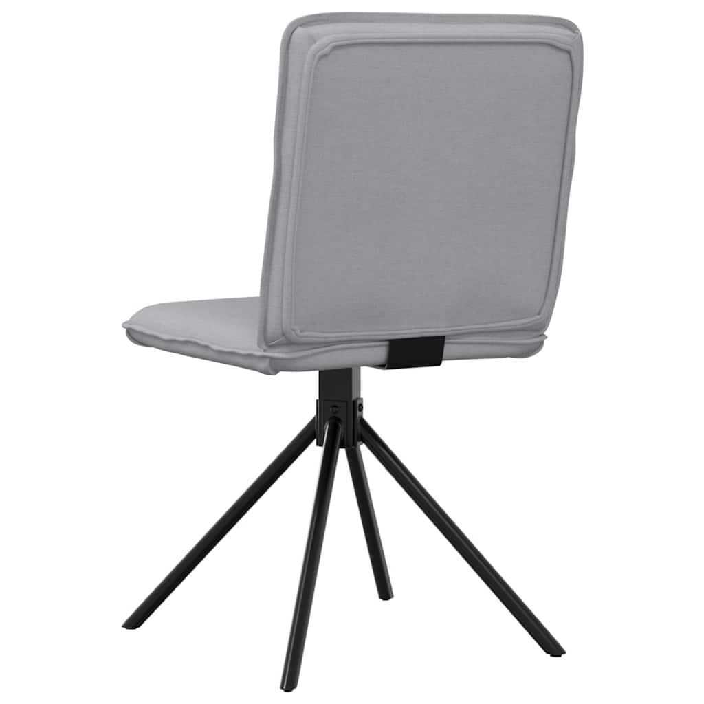 Καρέκλες Τραπεζαρίας 6 τεμ. Ανοιχτό Γκρι Υφασμάτινες