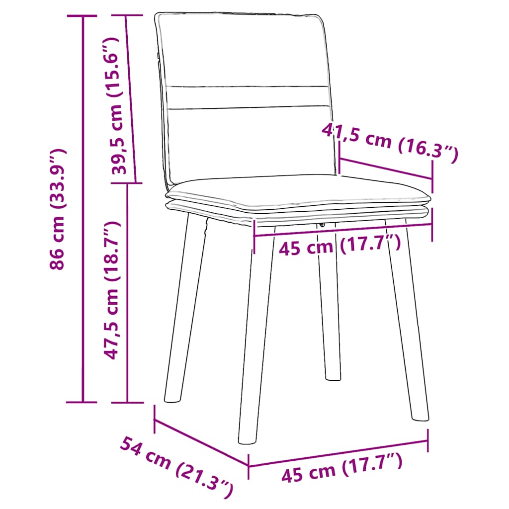 Καρέκλες Τραπεζαρίας 6 τεμ Σκ. Γκρι Υφασμάτινες