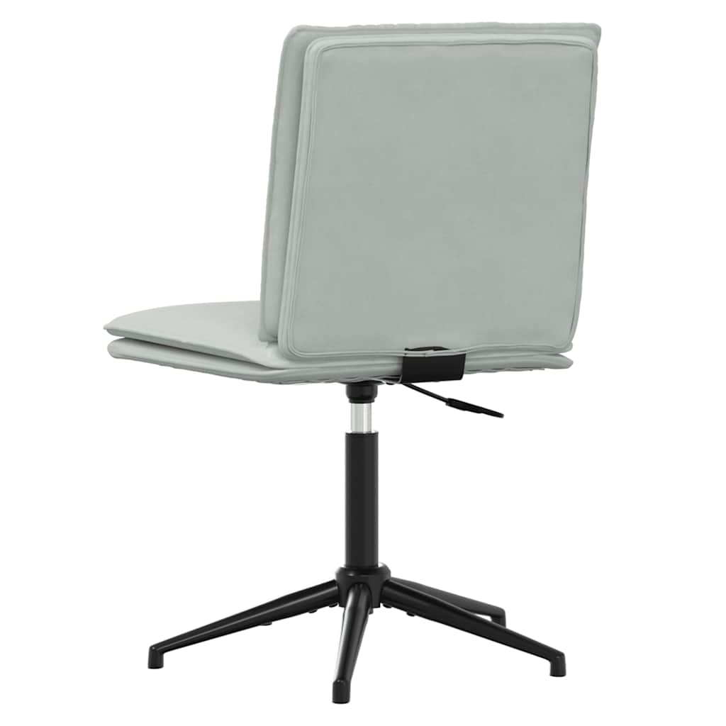 Καρέκλες Τραπεζαρίας 4 τεμ. Ανοιχτό Γκρι Βελούδινες