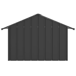 Σπιτάκι σκύλου με οροφή 83x130x85 cm Γαλβανισμένος χάλυβας - Pakobazaar