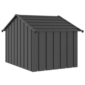 Σπιτάκι σκύλου με οροφή 83x130x85 cm Γαλβανισμένος χάλυβας - Pakobazaar