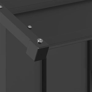 Σπιτάκι σκύλου με οροφή 83x130x85 cm Γαλβανισμένος χάλυβας - Pakobazaar