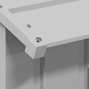 Σπιτάκι σκύλου με οροφή 83x130x85 cm Γαλβανισμένος χάλυβας - Pakobazaar