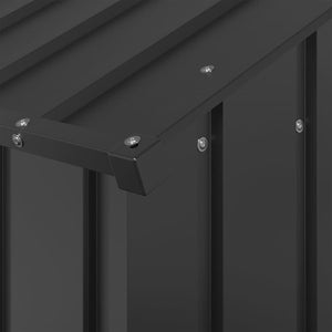 Σπιτάκι σκύλου με οροφή 113x153x101 cm Γαλβανισμένος χάλυβας - Pakobazaar