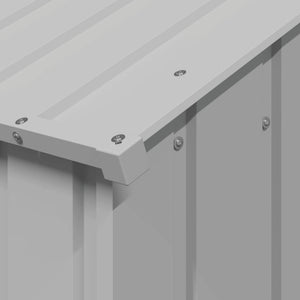 Σπιτάκι σκύλου με οροφή 113x153x101 cm Γαλβανισμένος χάλυβας - Pakobazaar