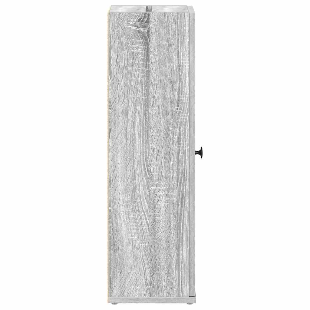 Ντουλάπι μπάνιου με θήκη για ρολό Γκρι Sonoma 20,5x22x72 εκ. - Pakobazaar